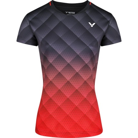 Victor T-shirt T-14100 C Women Black Red Victor T-shirt T-14100 C Women Black Red
