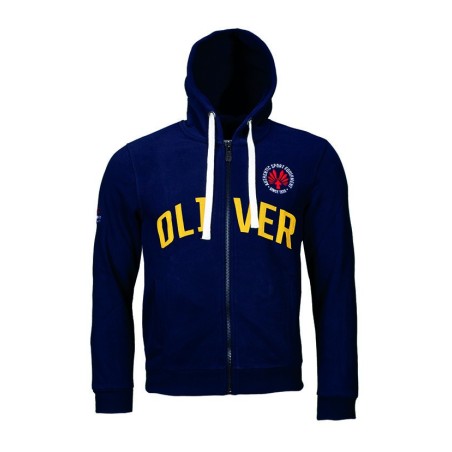 Oliver Authentic Hooded Jacket Darkmarine Logo