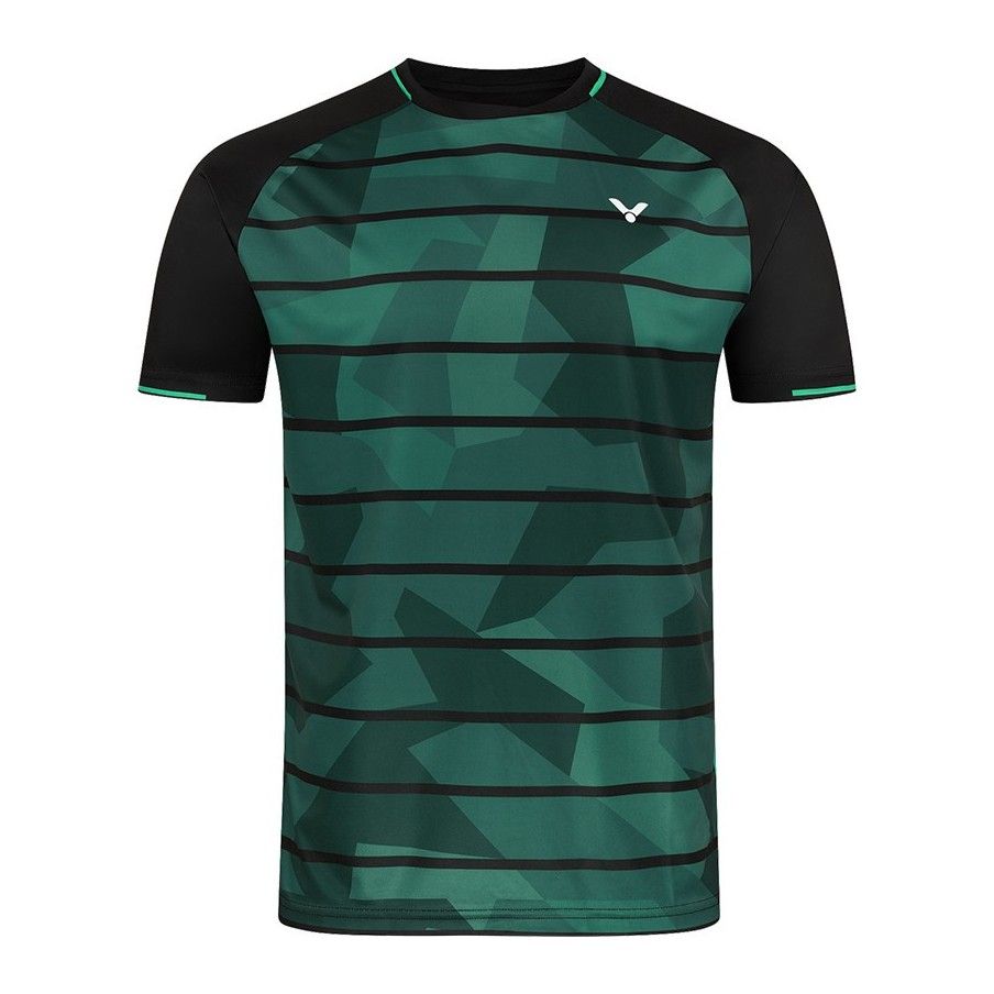 Victor T-shirt T-23102 Men C Black Green