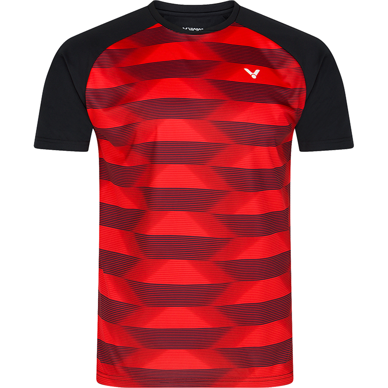 Victor T-Shirt T-33102 CD Men Black Red