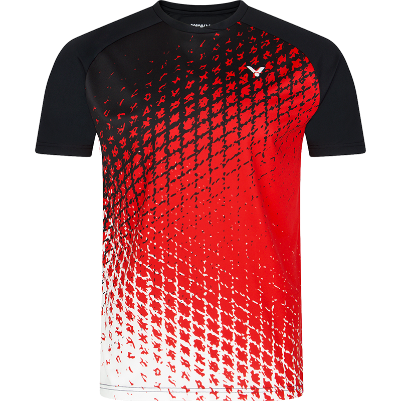 Victor T-Shirt T-33105 CD Men Black Red