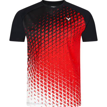 Victor T-Shirt T-33105 CD Men Black Red