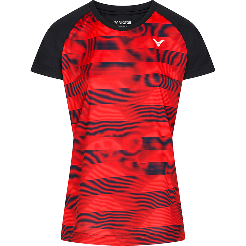 Victor T-Shirt T-34102 CD Women Black Red