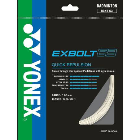 Yonex BG Exbolt 63 White
