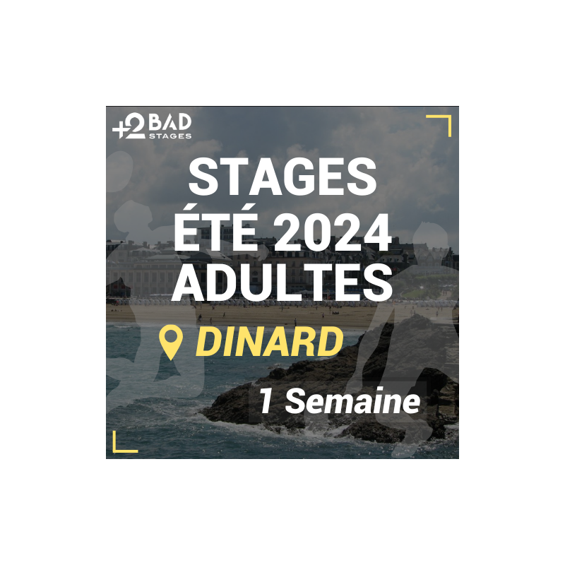 Stage Badminton Adultes Dinard Été 2024