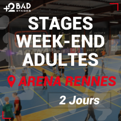 Stages week-end de badminton à +2Bad Rennes