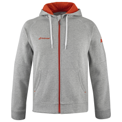 Babolat Exercise Hood Jacket Men Heather Grey