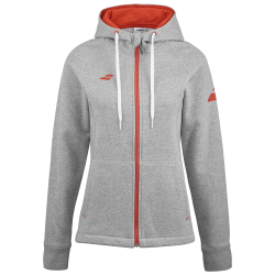 Babolat Exercise Hood Jacket Women Heather Grey