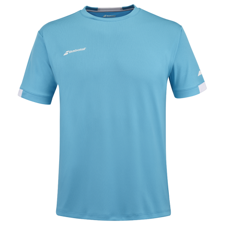 Babolat Play Crew Neck Tee Men Cyan Blue