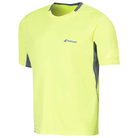Babolat T-Shirt Crew Neck Men Perf 2016 Jaune Babolat T-Shirt Crew Neck Men Perf 2016 Jaune