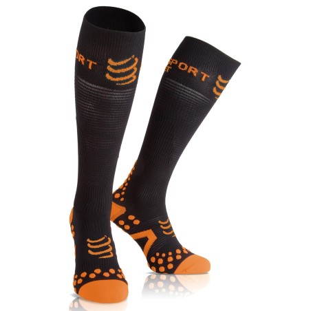 Compressport Racket Full Socks Black Orange Compressport Racket Full Socks Black Orange