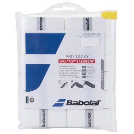 Babolat Pro Tacky Surgrip x12 White 