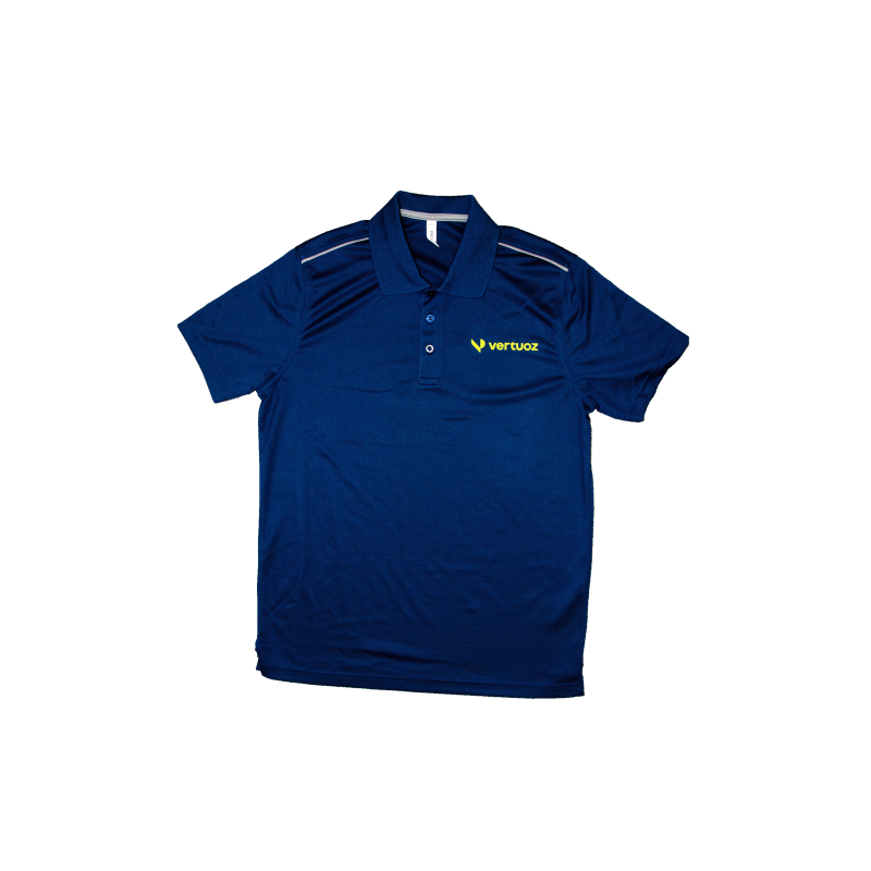 Polo bleu Vertuoz