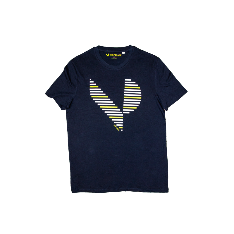 T-shirt 100% coton Vertuoz bleu