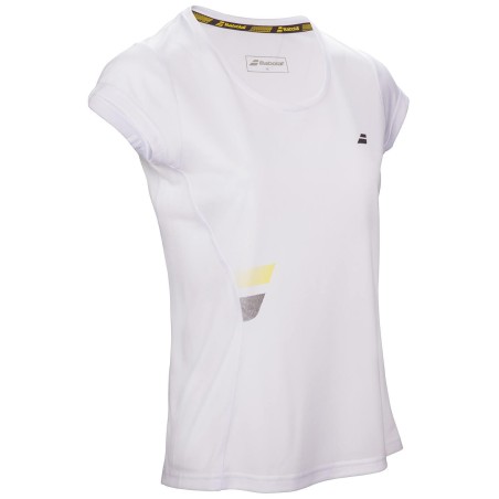 Babolat Flag Core Club Tee Women Blanc Babolat Flag Core Club Tee Women Blanc