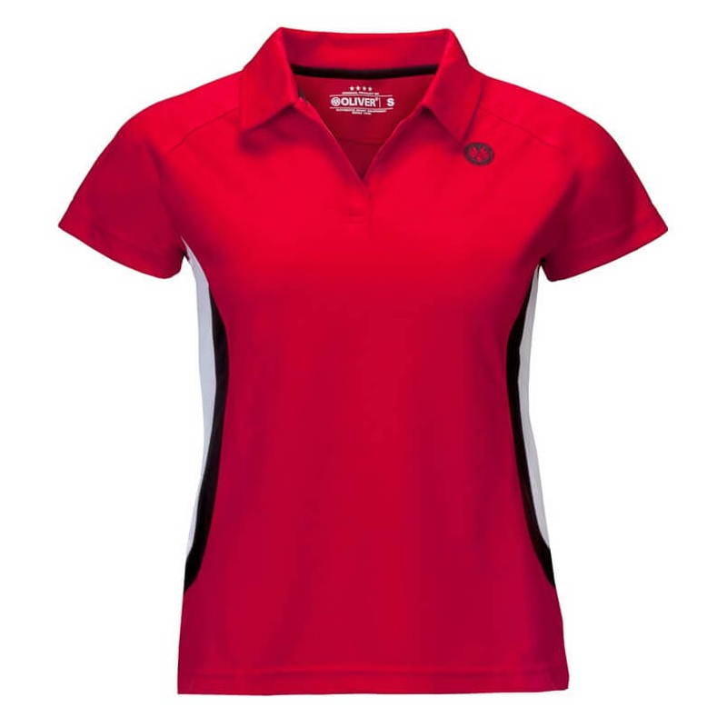 Oliver Polo Mexico Women Red Black