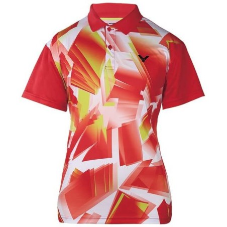 Victor Tee Shirt S1 6112 Women Red White Victor Tee Shirt S1 6112 Women Red White