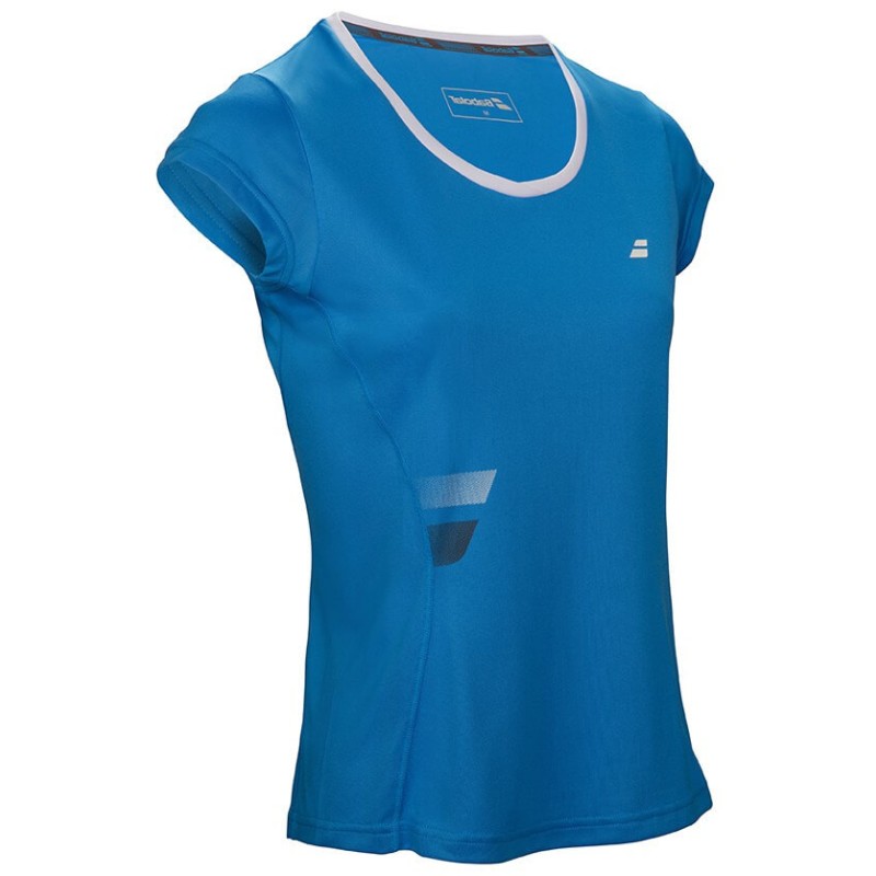 Babolat Flag Core Club Tee Girl Bleu