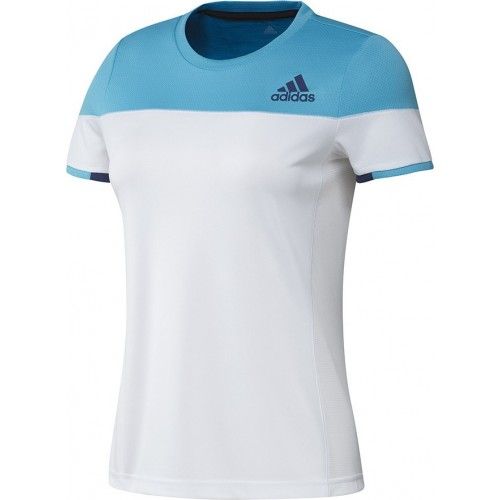 Adidas Colorblock Tee Women Blue