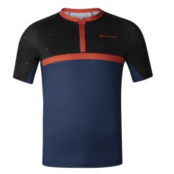Babolat Polo Compete Men Black Estate Blue