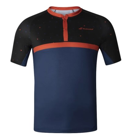 Babolat Polo Compete Men Black Estate Blue Babolat Polo Compete Men Black Estate Blue