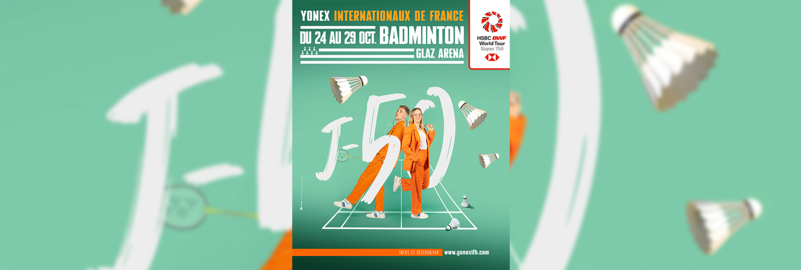 Affiche des Yonex IFB 2023 à Rennes/Cesson-Sévigné